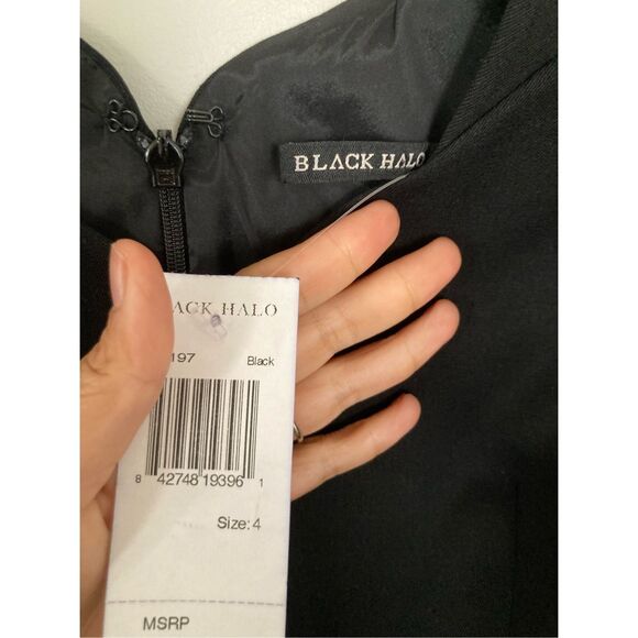 Black Halo Mini Dress -‎ Analisa V Neck - Picture 3 of 5